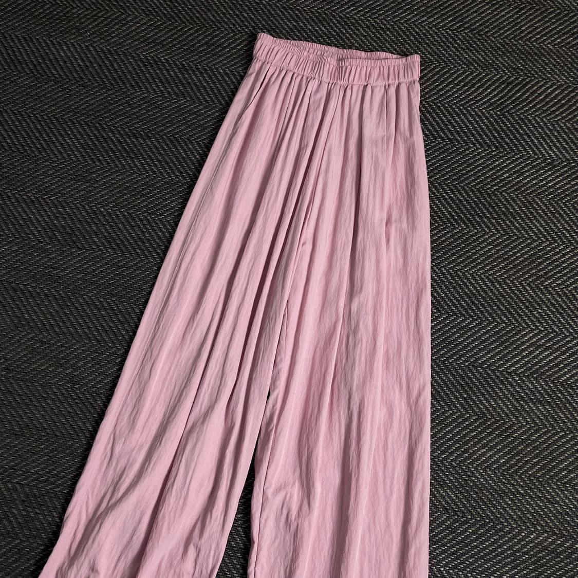 빈티지 와이드핏 나일론 우븐 트랙팬츠 핑크 o 3411 상품이미지3