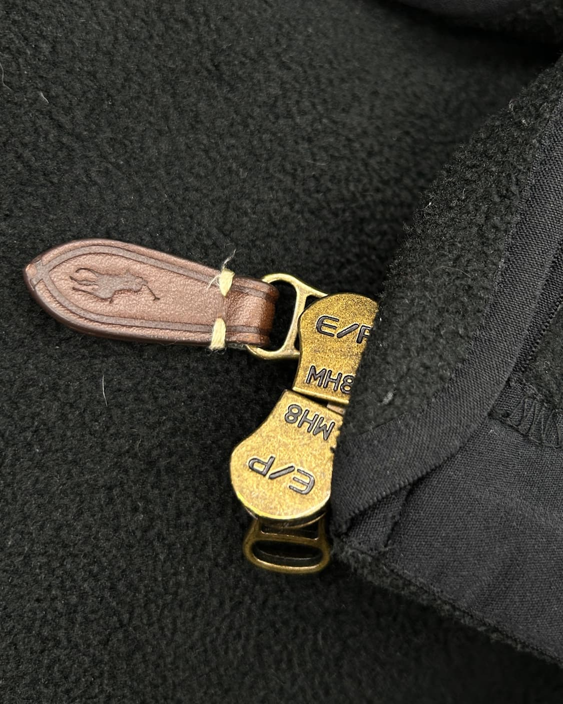 폴로 랄프로렌 00s 폴라텍 플리스 헤링턴 자켓 블랙 상품이미지5