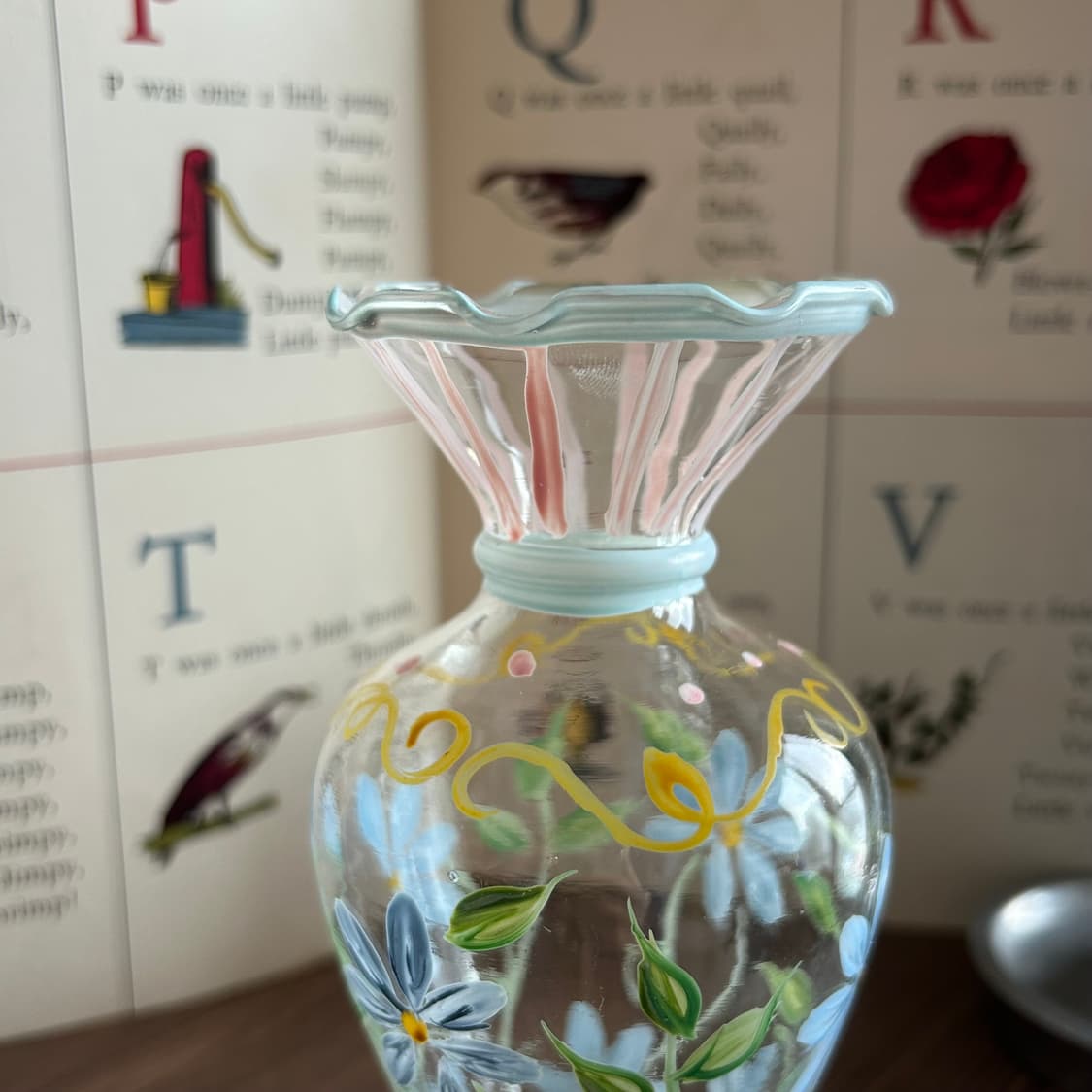 핸드페인티드 빈티지 화병 꽃병  상품이미지4