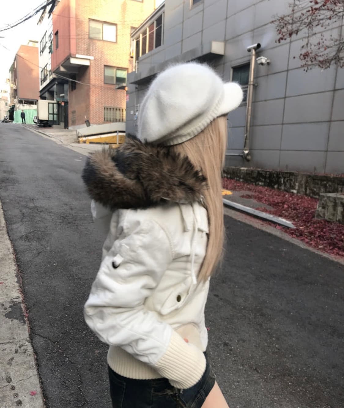 히니츠키 아마네 n2b 스웨이드 무스탕 퍼 후드 점퍼 상품이미지2