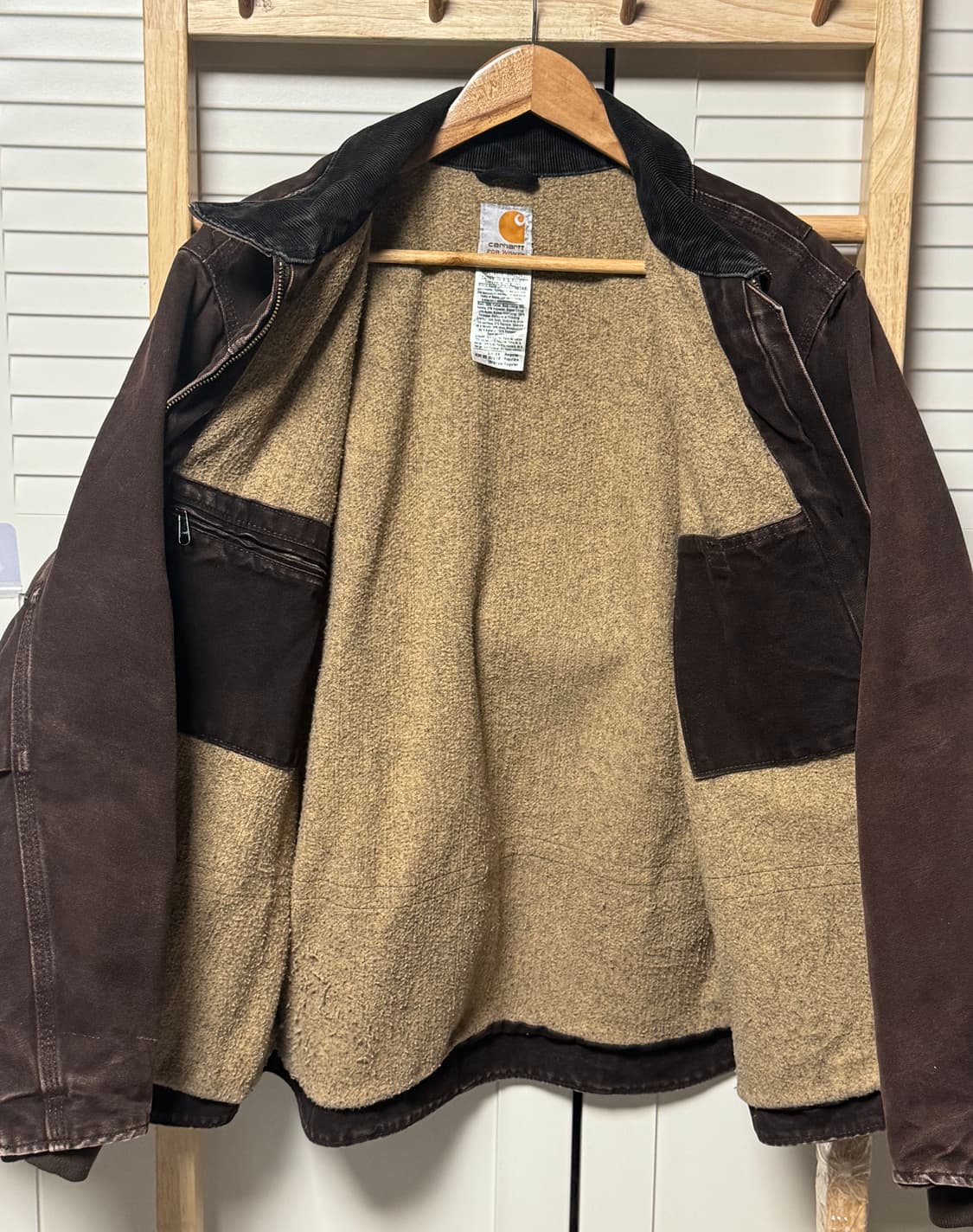 칼하트 c061 디트로이트 브라운 워크 자켓 상품이미지5