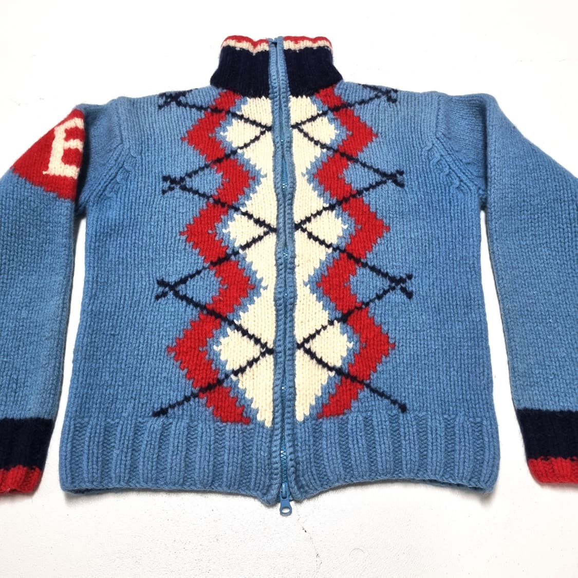 빈티지 GURU 코위찬 니트 자켓 - M 상품이미지3