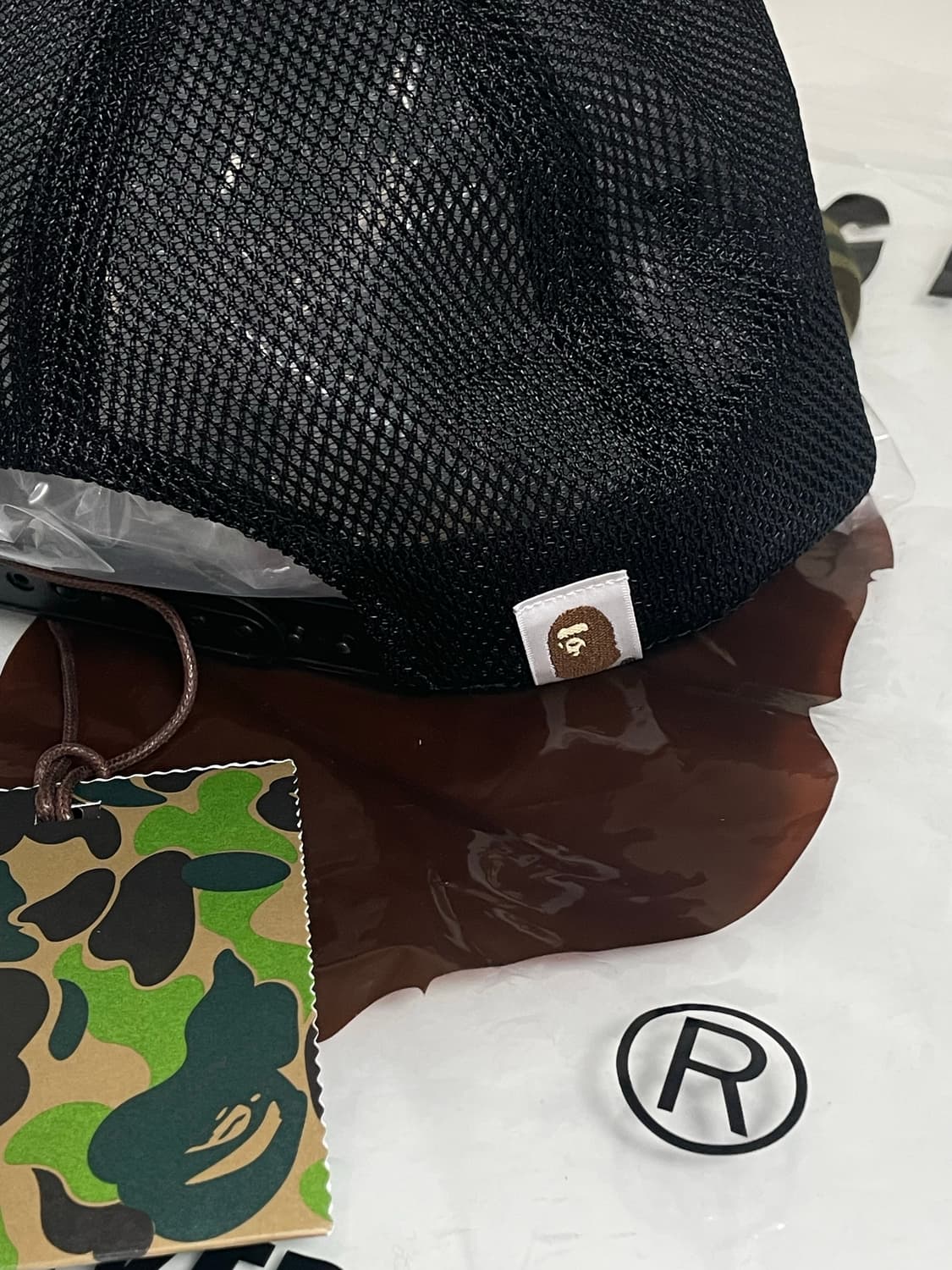 베이프 시그니처 카모 패턴 매쉬 캡 상품이미지3