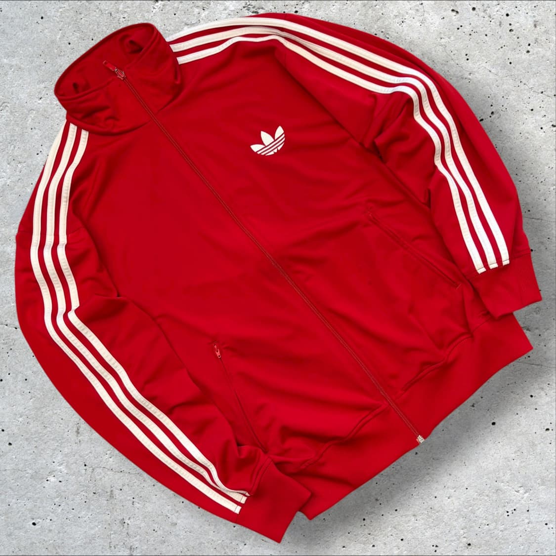 [XL] 12s 아디다스 파이어버드 삼선 트랙탑 레드 B271 상품이미지1