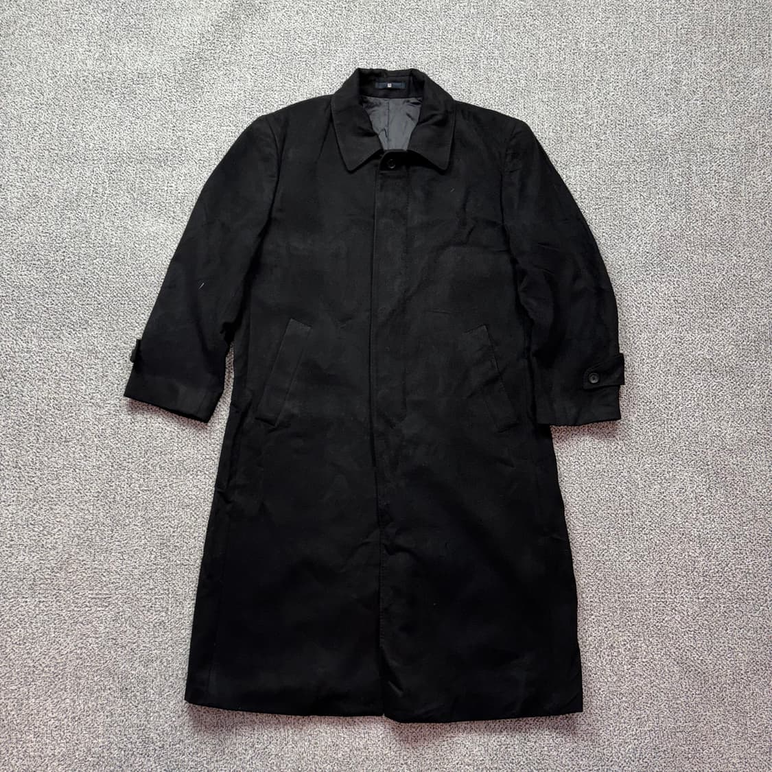 마에스트로 재팬 퓨어 캐시미어 블랙 맥 롱코트 상품이미지1