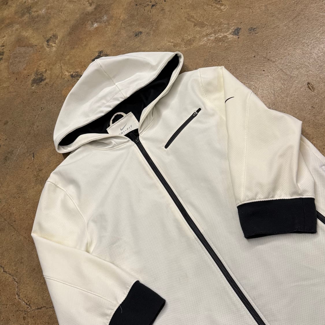 [정품/XL] 나이키 드라이핏 화이트 후드 집업 자켓 b17 상품이미지1
