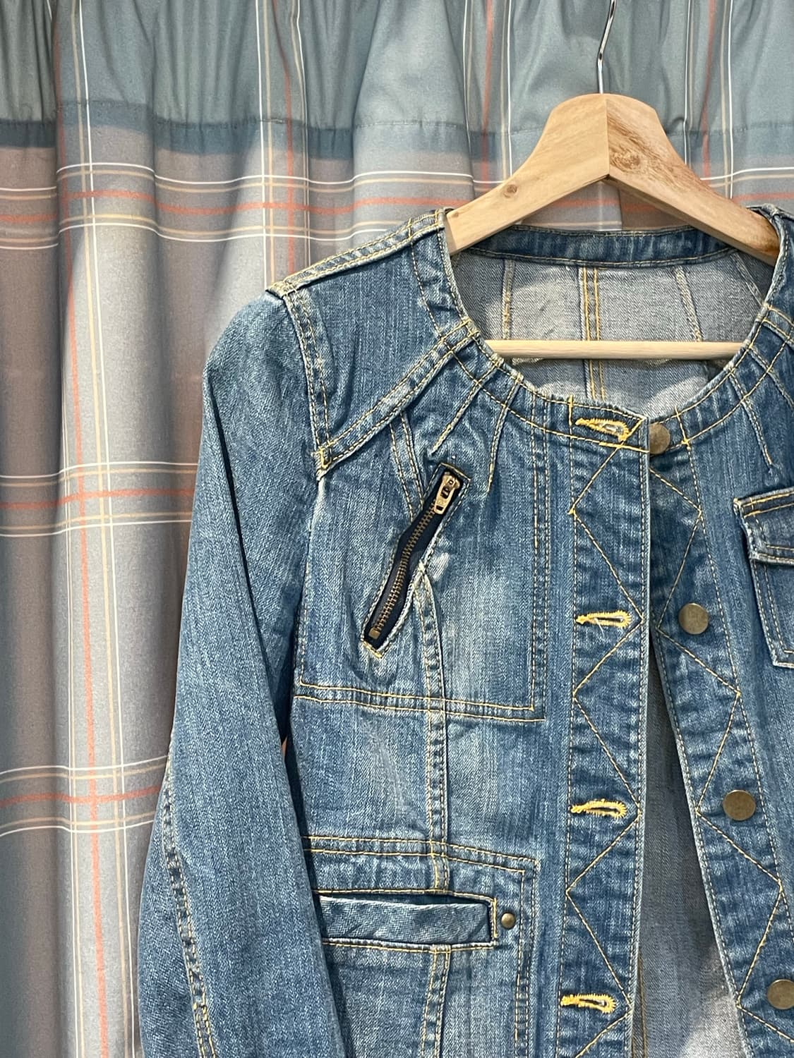 일본빈티지 00s y2k 청자켓 상품이미지2