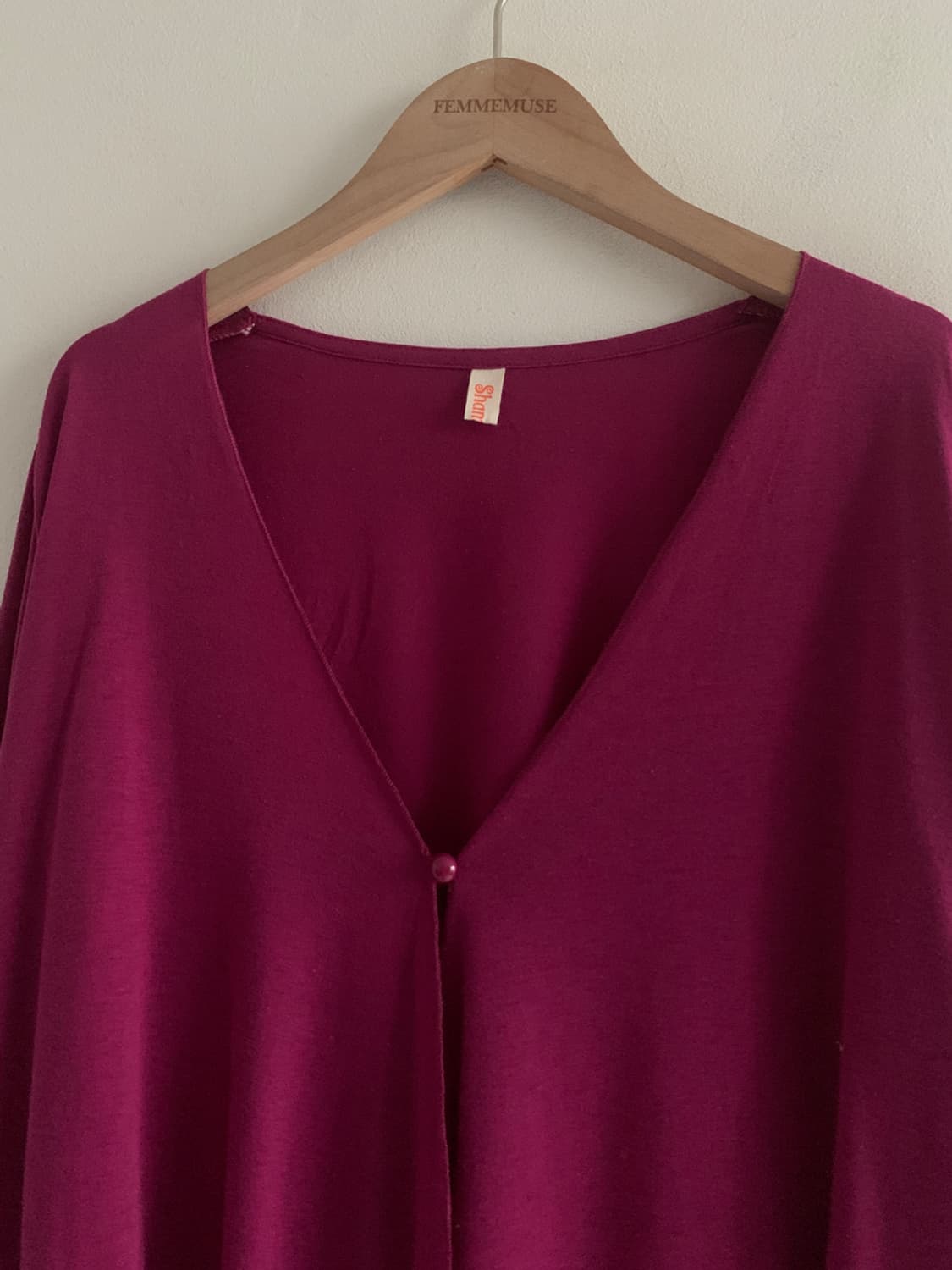 Thin Loose One Button Cardigan 상품이미지3