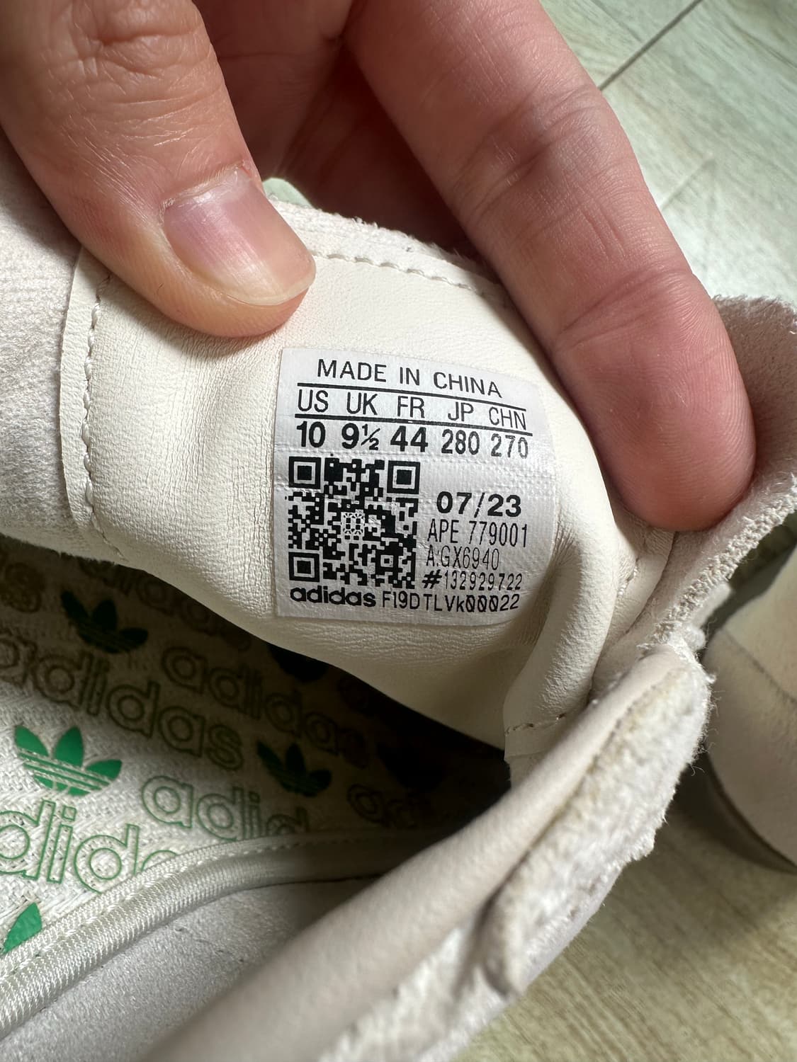 아디다스 토바코 그루엔 크림 화이트 블리스 280 상품이미지5