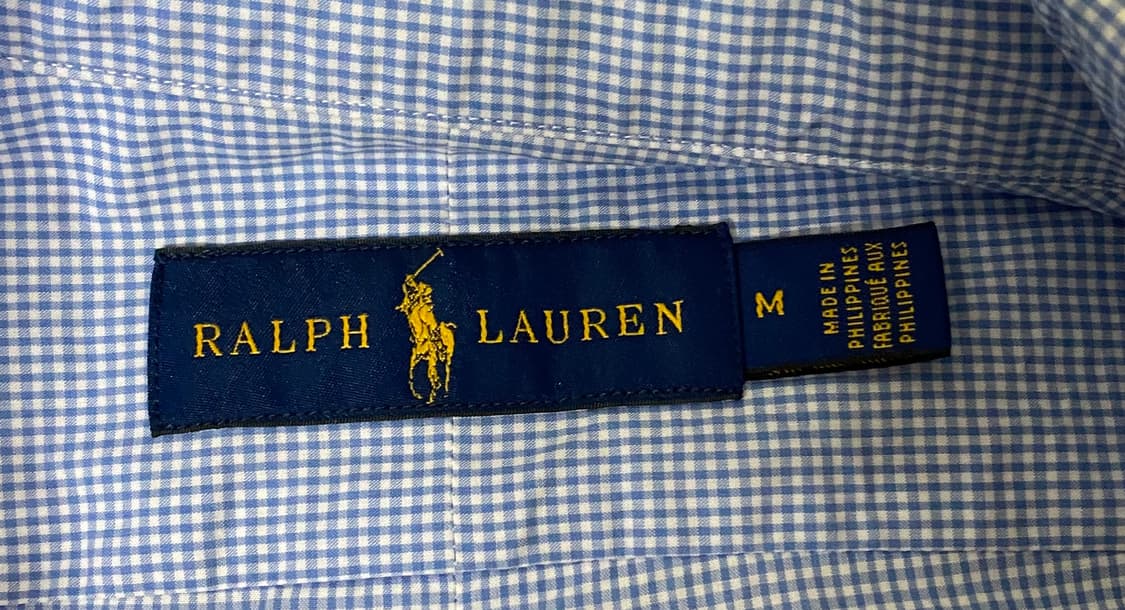 [M] 랄프로렌 폴로 셔츠 체크 블루 상품이미지2
