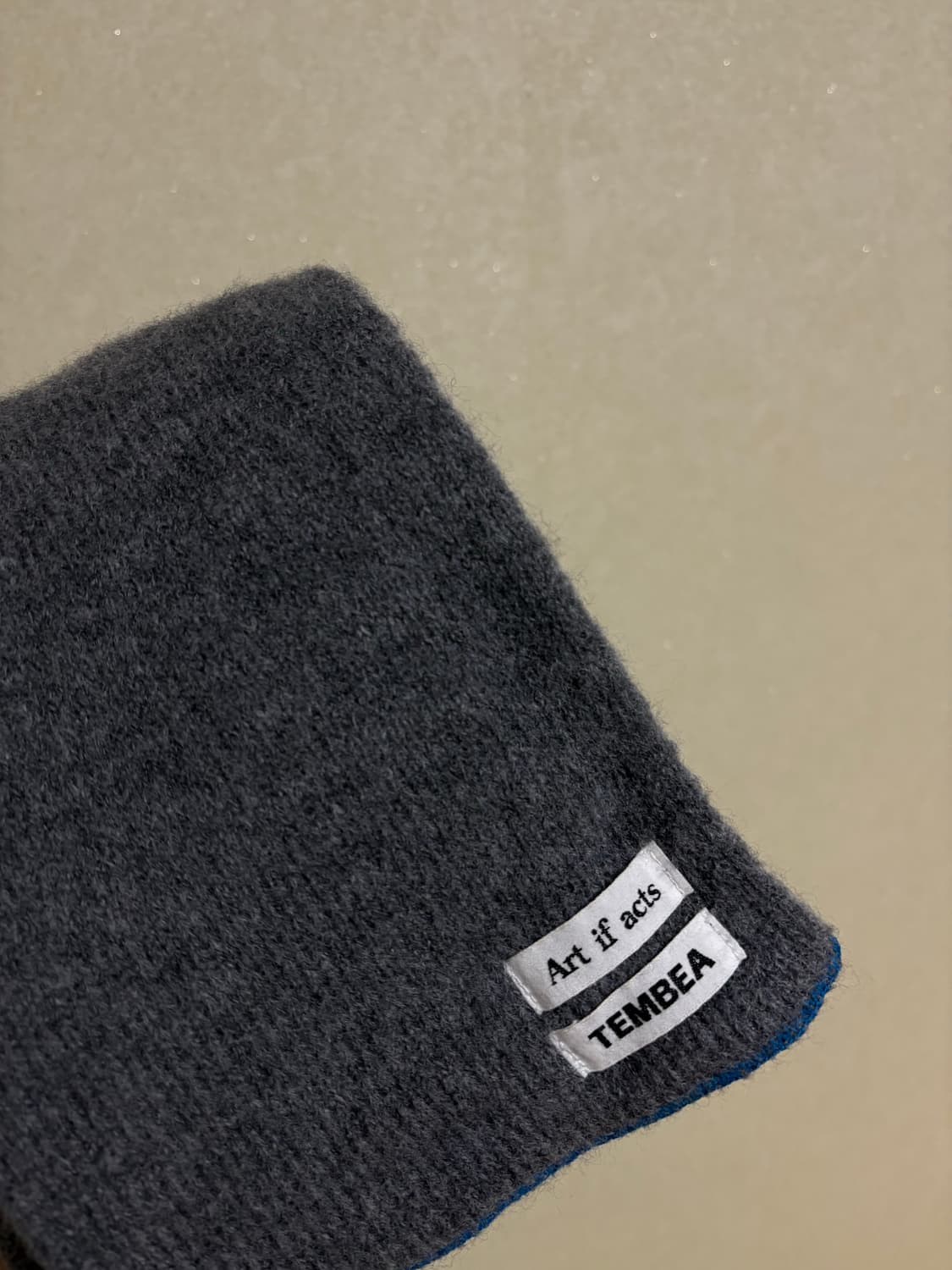아트이프액츠 템베아 울 머플러 블루 그레이 상품이미지1