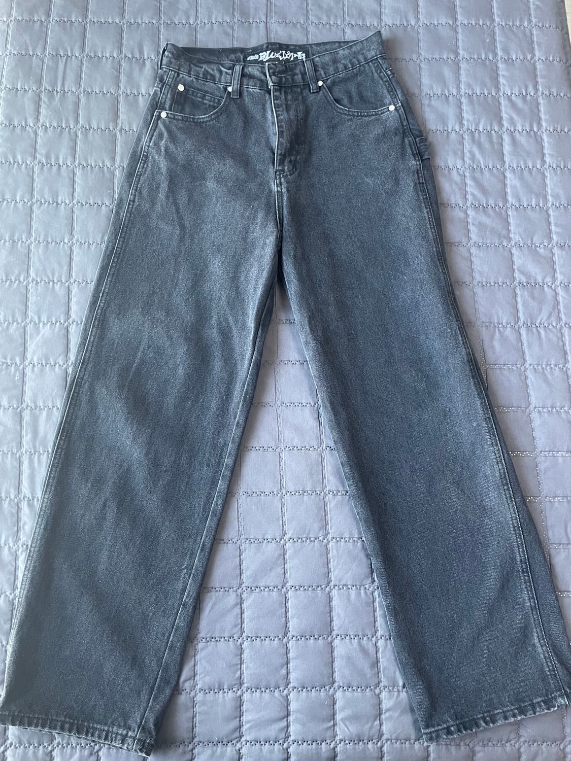 스웨이드 배기 데님팬츠 상품이미지2