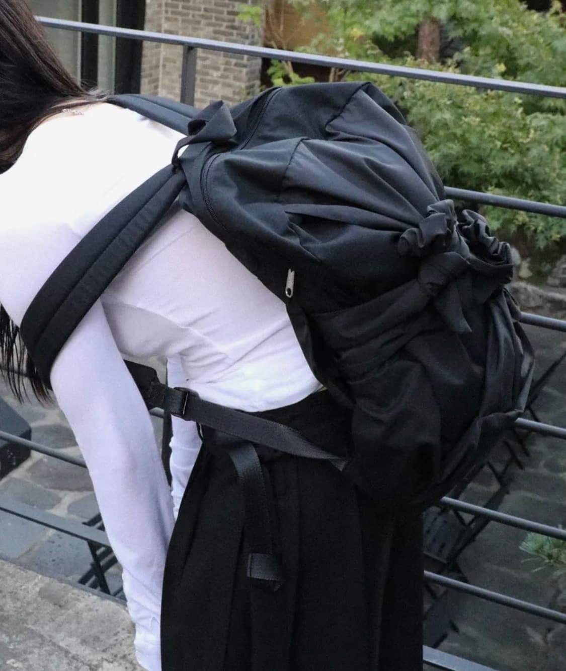 Knotted Backpack Type A (Black) 상품이미지2