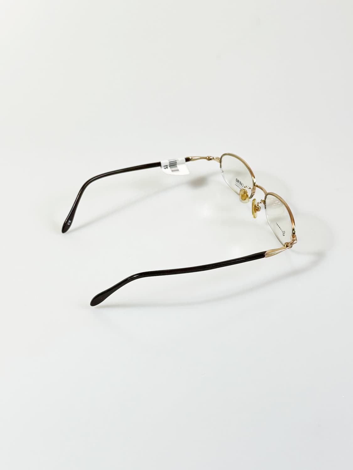 서전 SJ CARINO 골드 스퀘어 반무테 빈티지 안경 상품이미지4