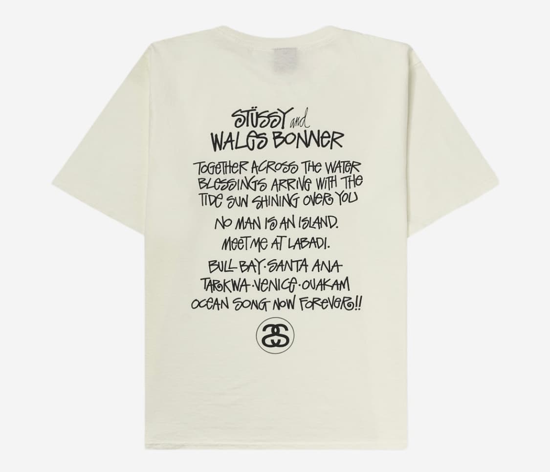 Stussy x Wales Bonner Ocean Song T-Shirt 상품이미지1