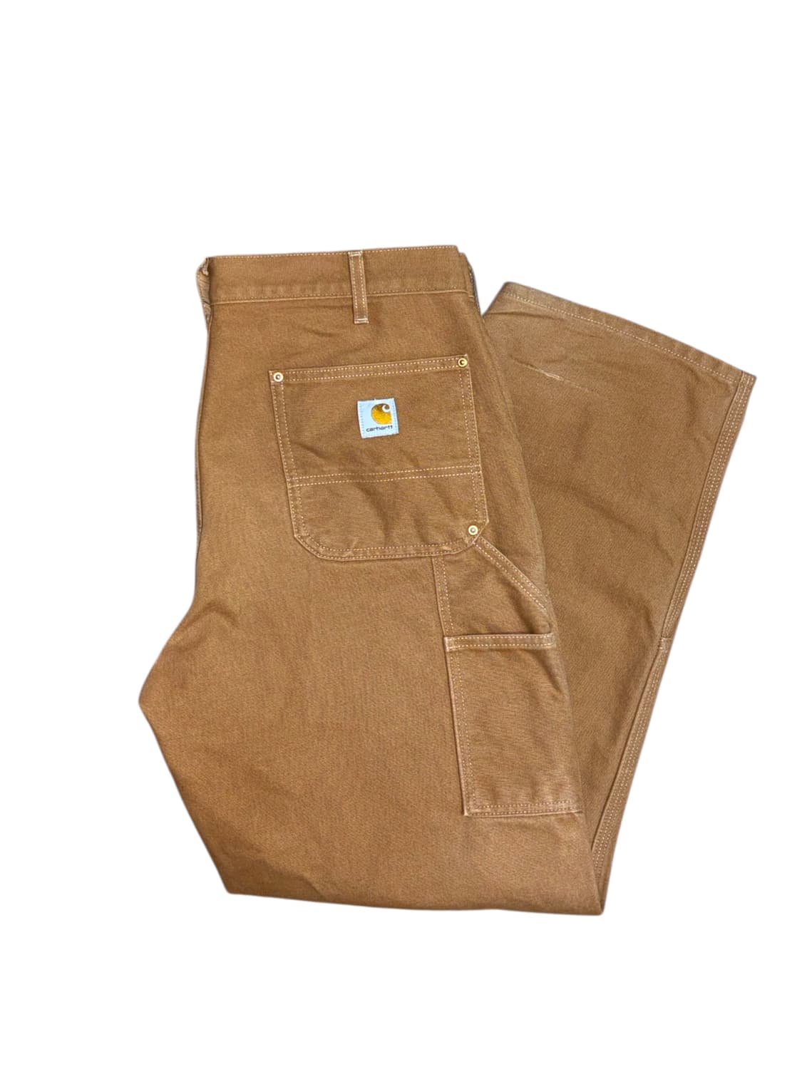 칼하트 b01 빈티지 더블니 카펜터 브라운 워크팬츠 made in usa 상품이미지9