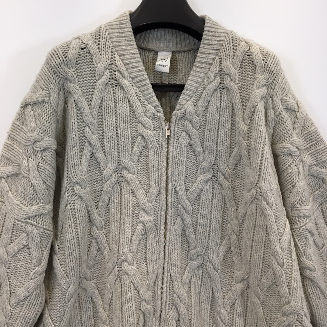 톰보이 케이블 오버 니트점퍼 FREE  상품이미지2