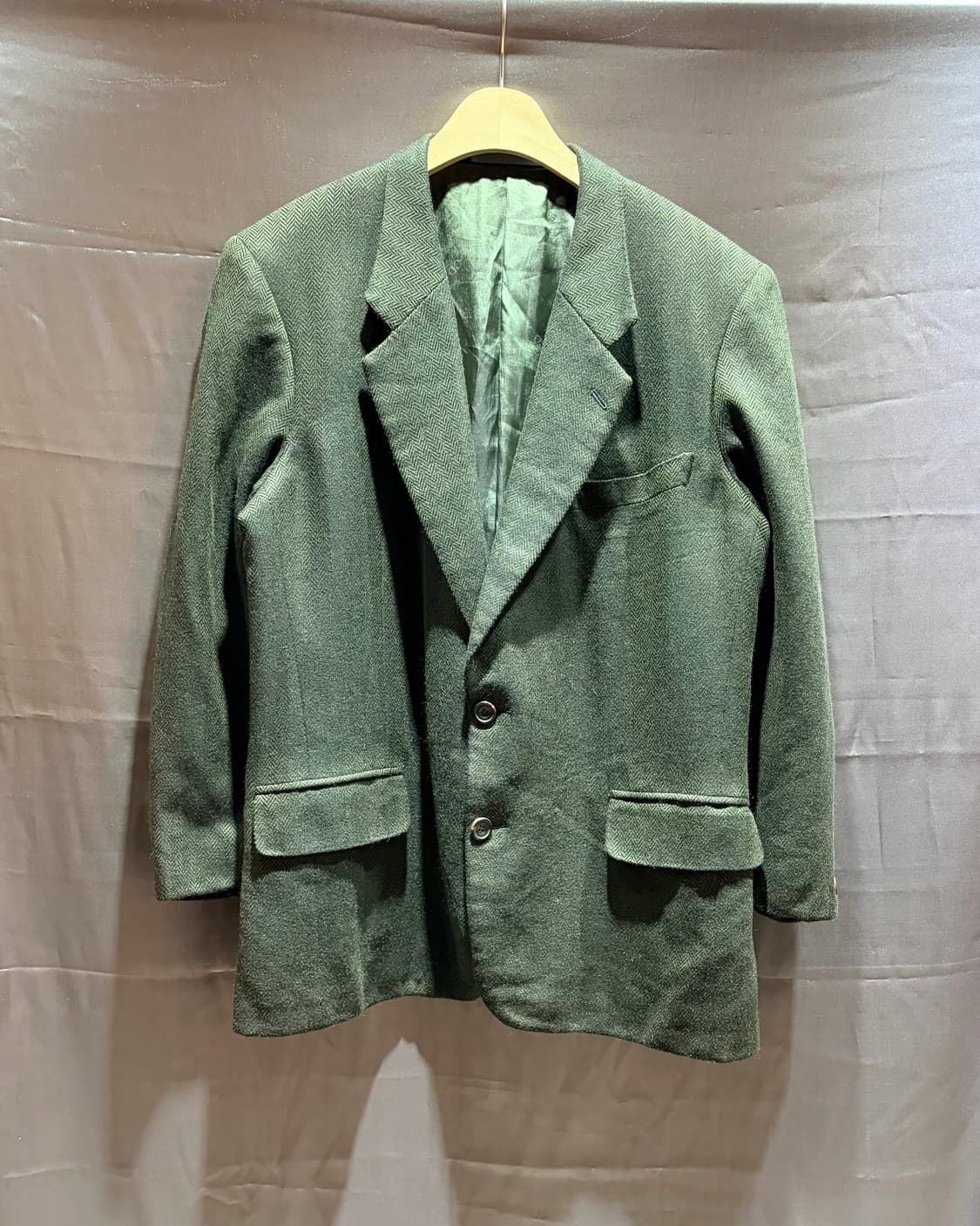 M DIOR 디올 투포켓 딥그린 패턴 블레이저 상품이미지2