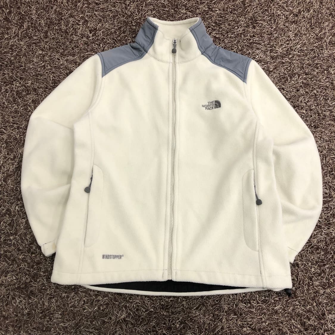 노스페이스 화이트 윈드스토퍼 플리스 집업 후리스 자켓 상품이미지1