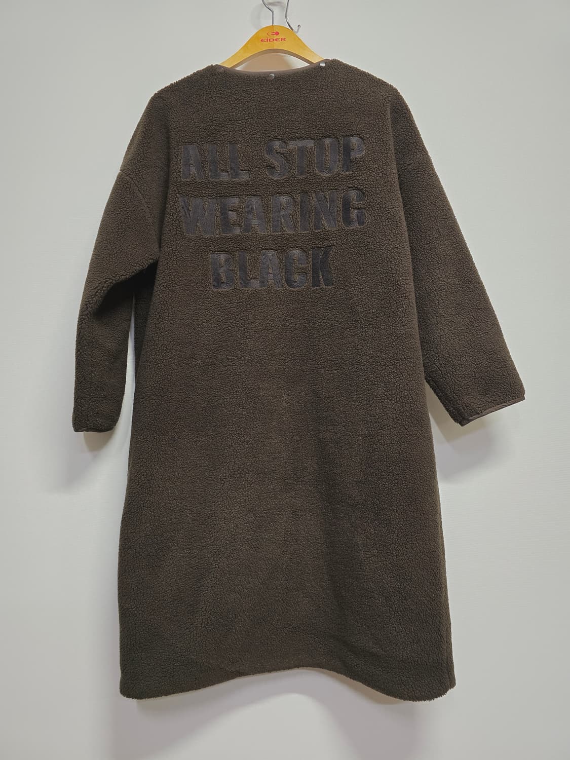 vvolivia 여성 롱 뽀글이 코트 브라운 상품이미지5