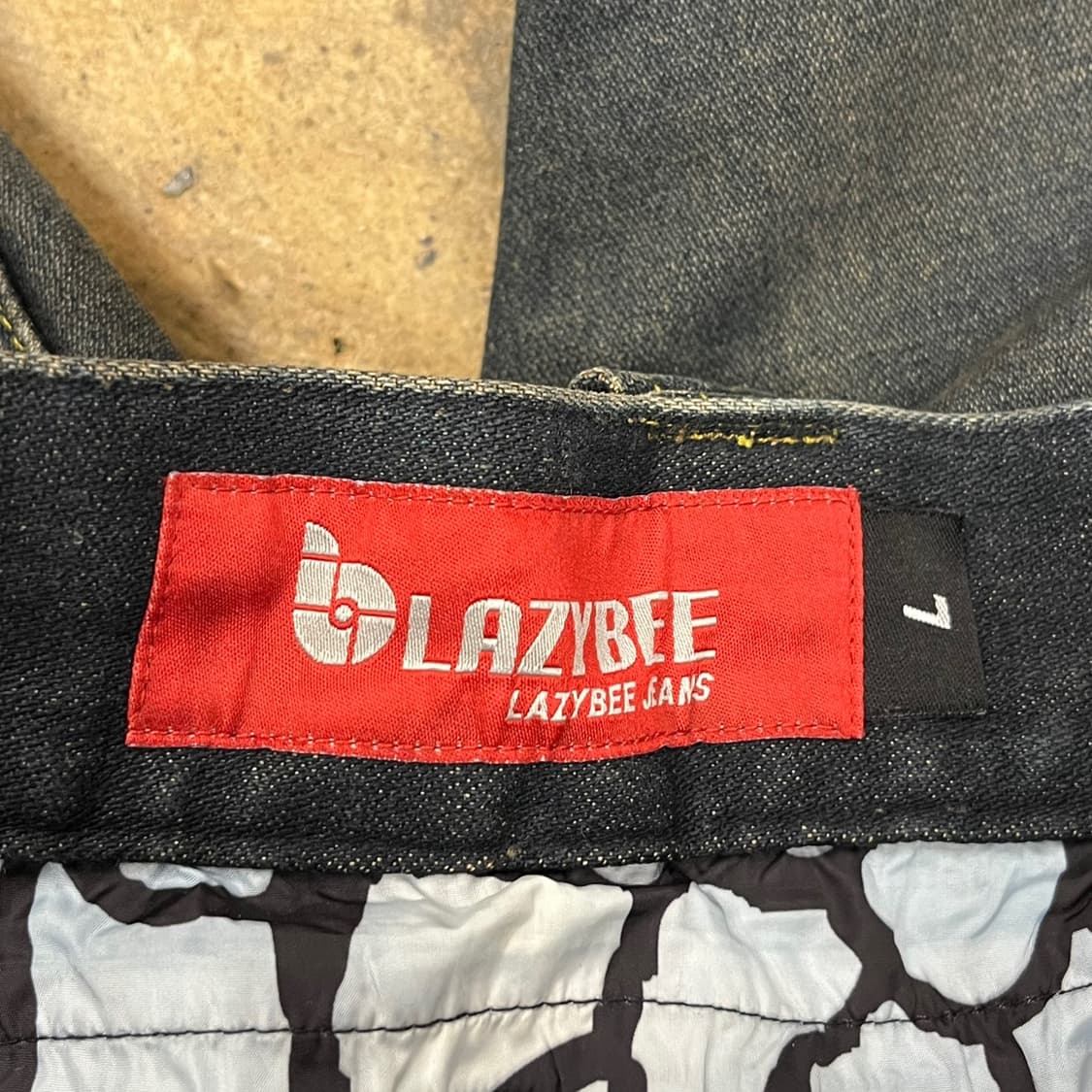 [정품/L] 레이지비 디자인 워싱 데님 청바지 b17 상품이미지5