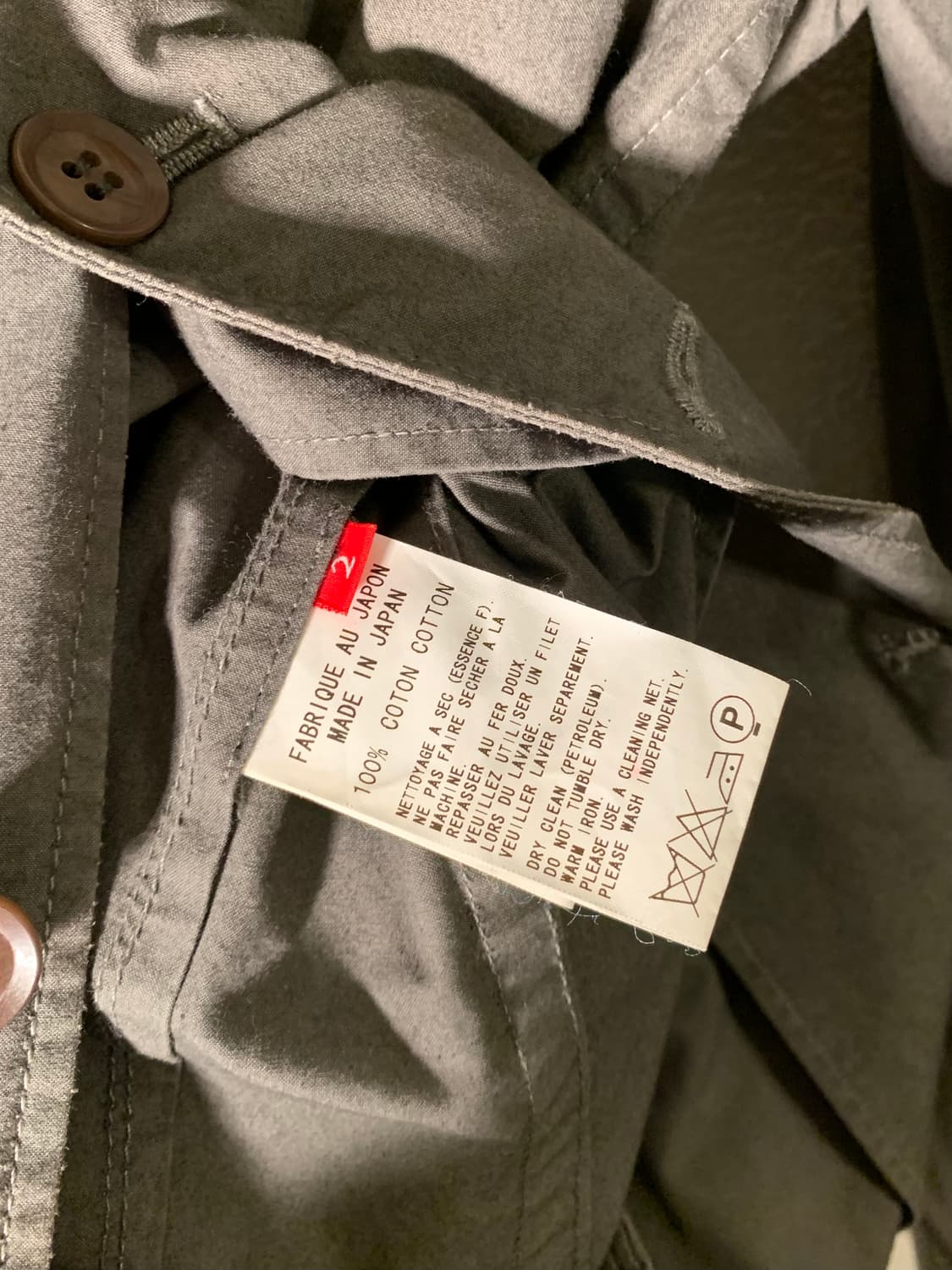 요지야마모토 레드 라벨 밀리터리 셔츠자켓 상품이미지7