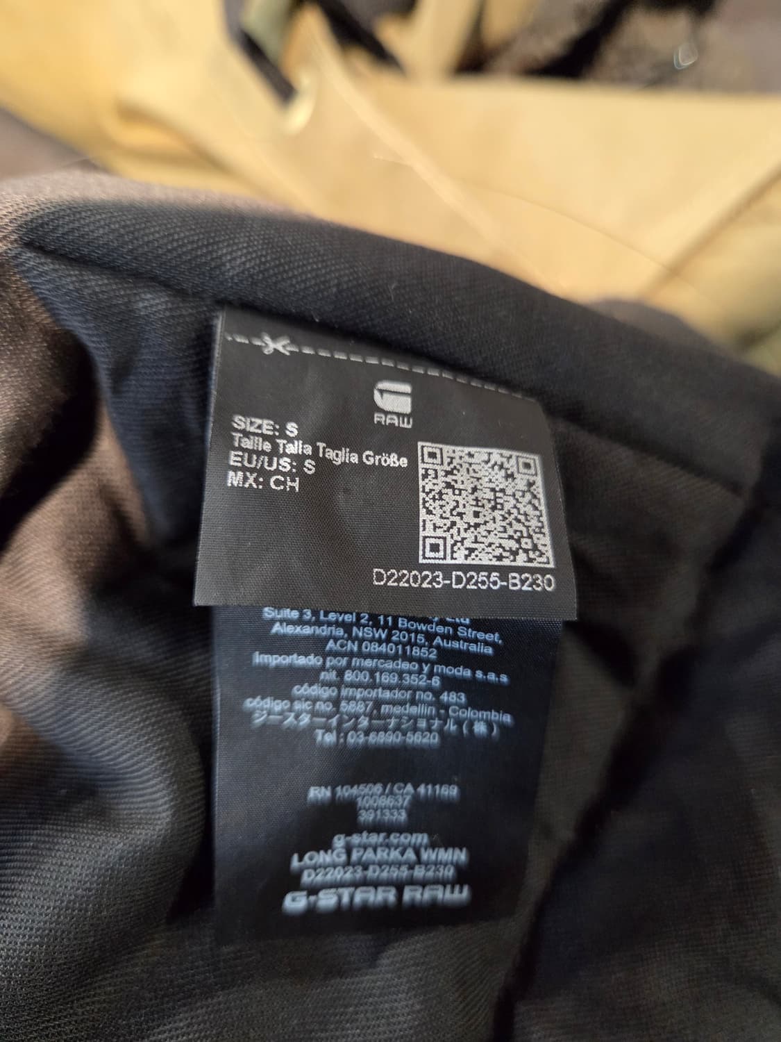 G-STAR 카키색 벨트 후드 롱 코트(S) 상품이미지7