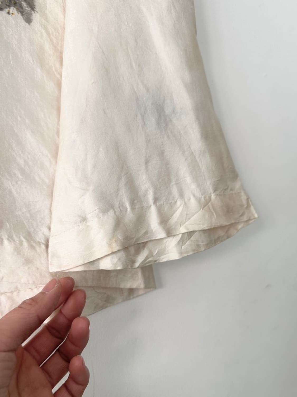 Oriental glossy blouse / cream 상품이미지3