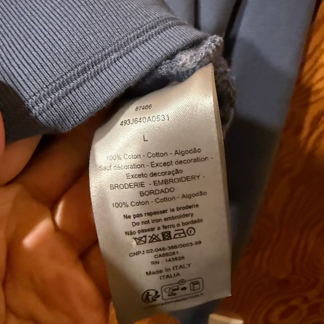 디올 x 스톤아일랜드 24F/w 콜라보 맨투맨  상품이미지4