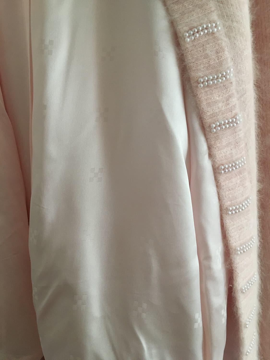 일본빈티지 뽀용핑크 진주 가디건 울 앙고라 핀터깔 히메갸루 상품이미지6