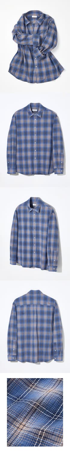 모마디자인 에어 쿨 타탄 체크셔츠 블루 Air cool 48 tatan 상품이미지3