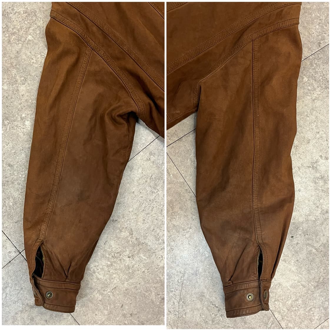 타운젠트 소가죽 레더 자켓 브라운 100 #csz2370 상품이미지9