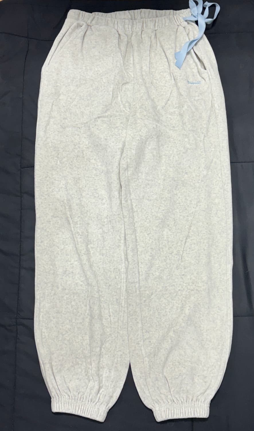 타낫 벨루어 조거 팬츠 멜란지 그레이 상품이미지2