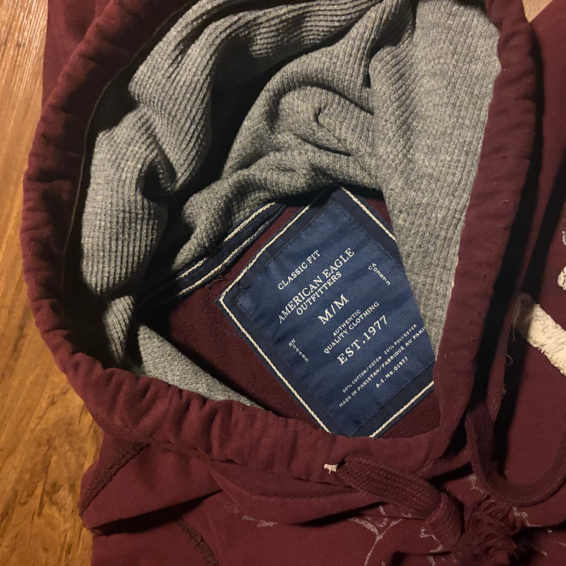 00S American eagle 프린트 그런지 후드티 상품이미지6
