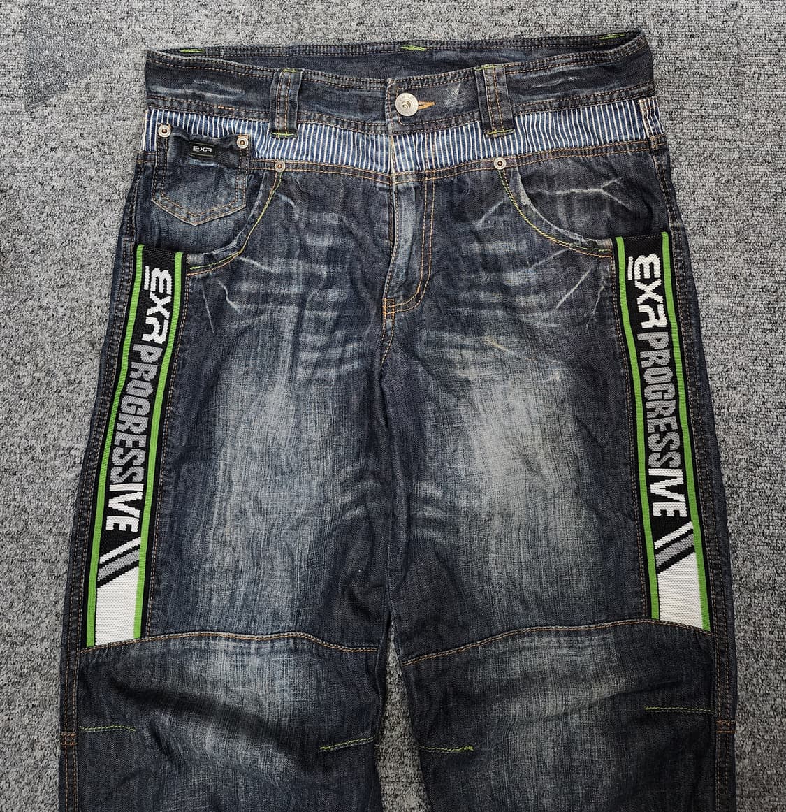 EXR 빈티지 00s 프로그레시브 스포티 데님팬츠 청바지 L 상품이미지3