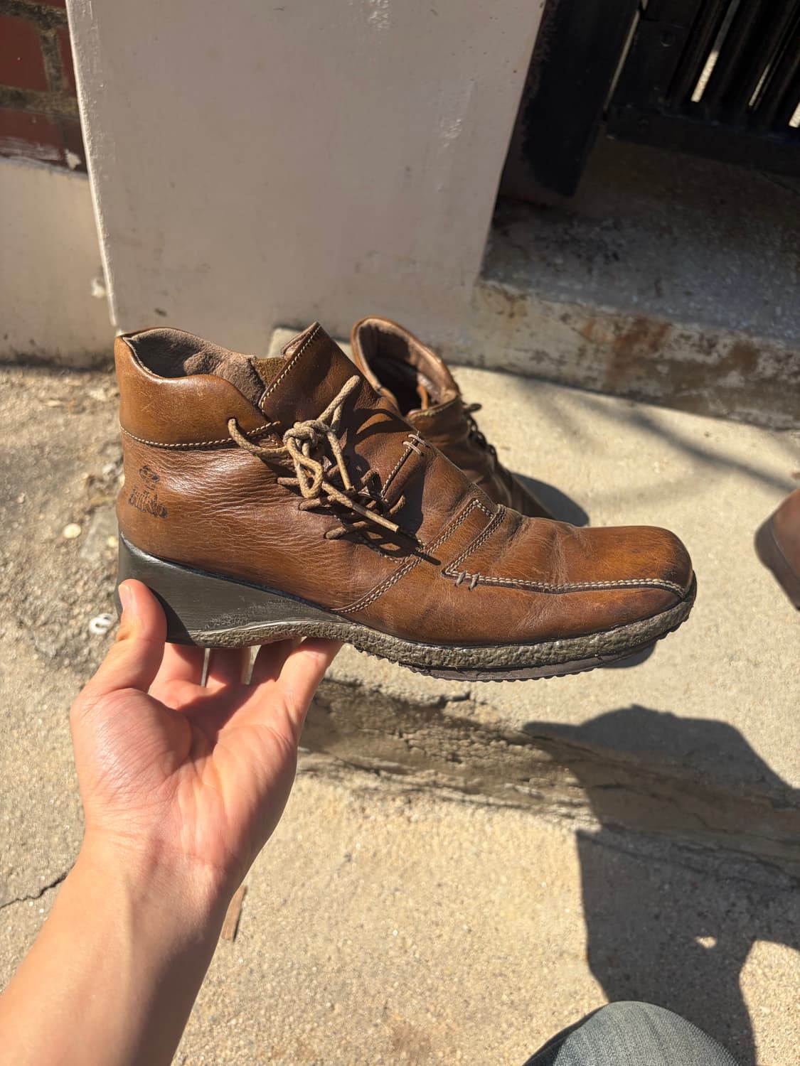 Buffalo 사이드 지퍼 레더 컴포트 부츠 230 상품이미지7