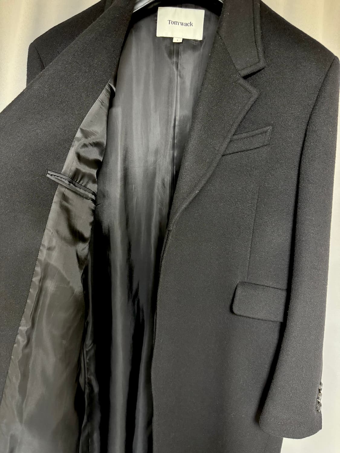 토니웩 24FW 울 캐시미어 싱글코트 L 상품이미지3