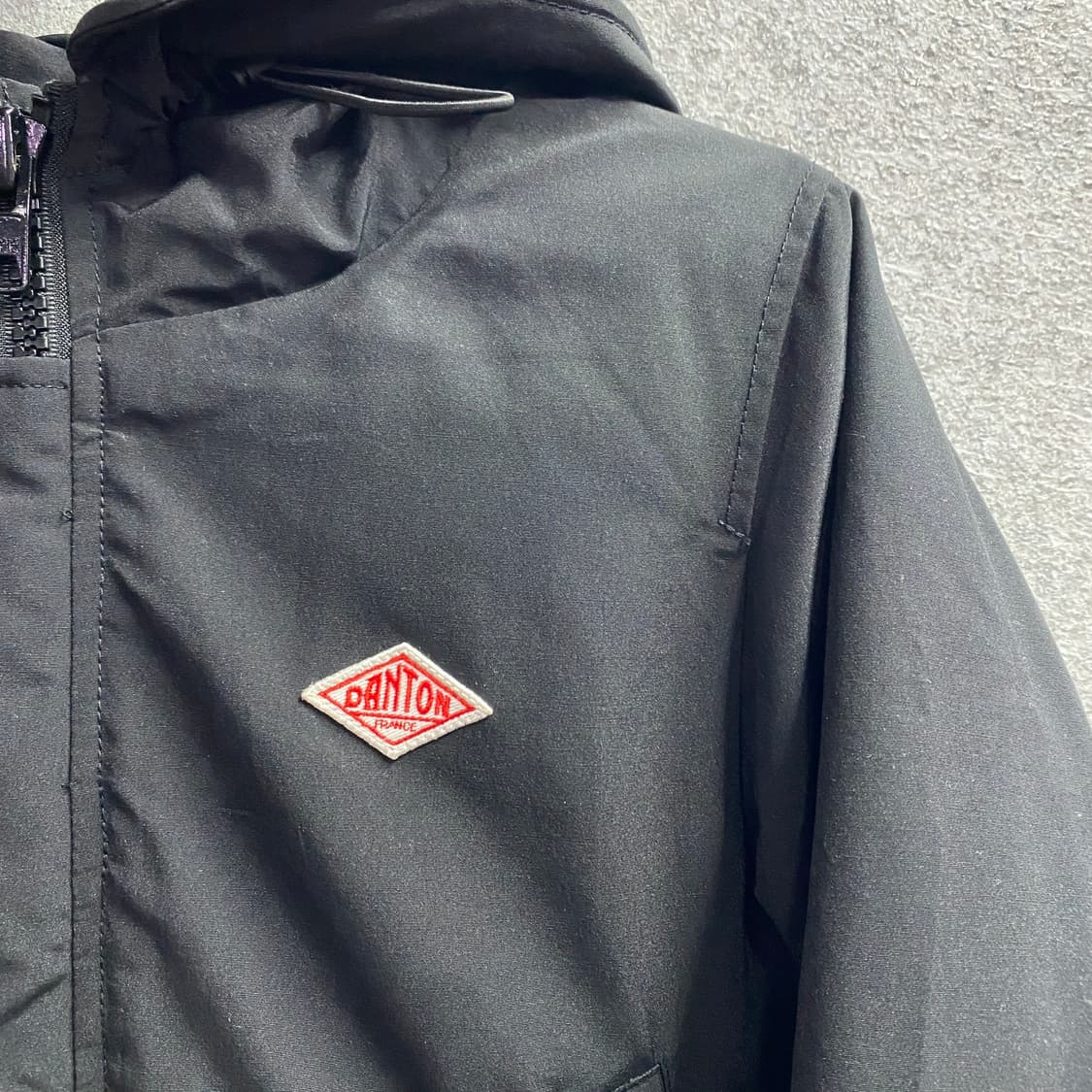 단톤 자수로고 투웨이 블랙 다운 롱패딩 B3563 상품이미지3