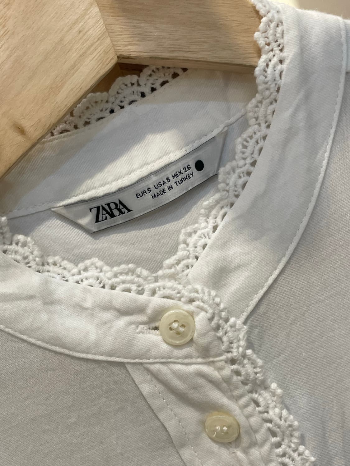 자라 레이스디테일 셔츠 상품이미지2