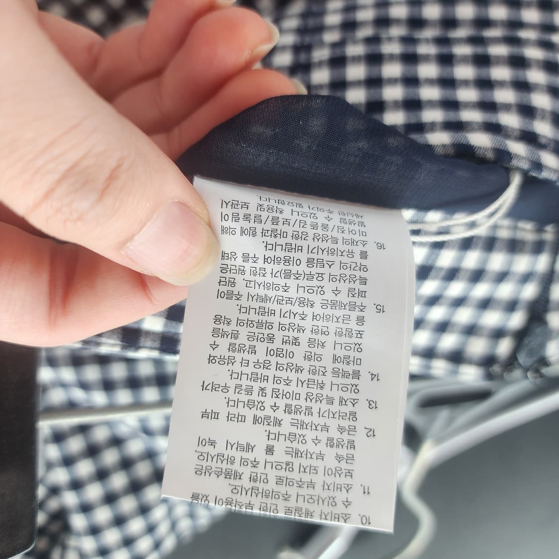 지고트 깅엄체크 버튼 플레어 스커트 상품이미지7