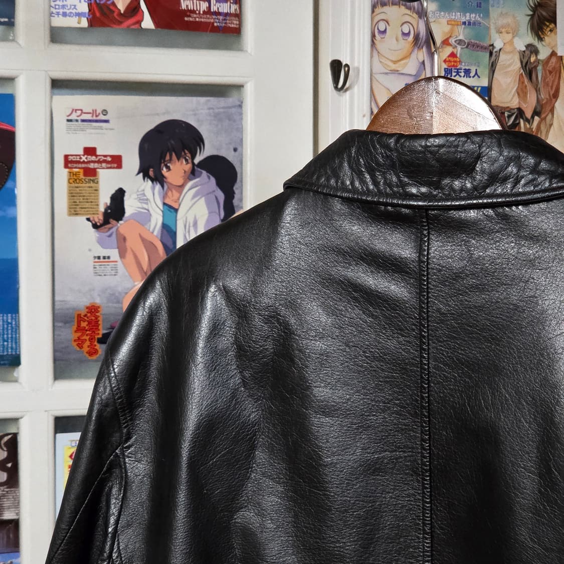 빈티지 소가죽 블랙 자켓 상품이미지6