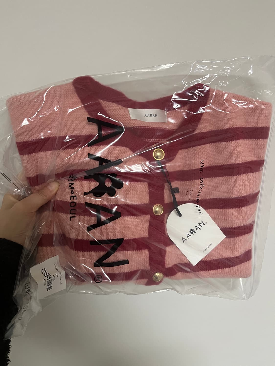 (어랜) 메리노울 스트라이프 가디건｜봄 가디건 상품이미지2