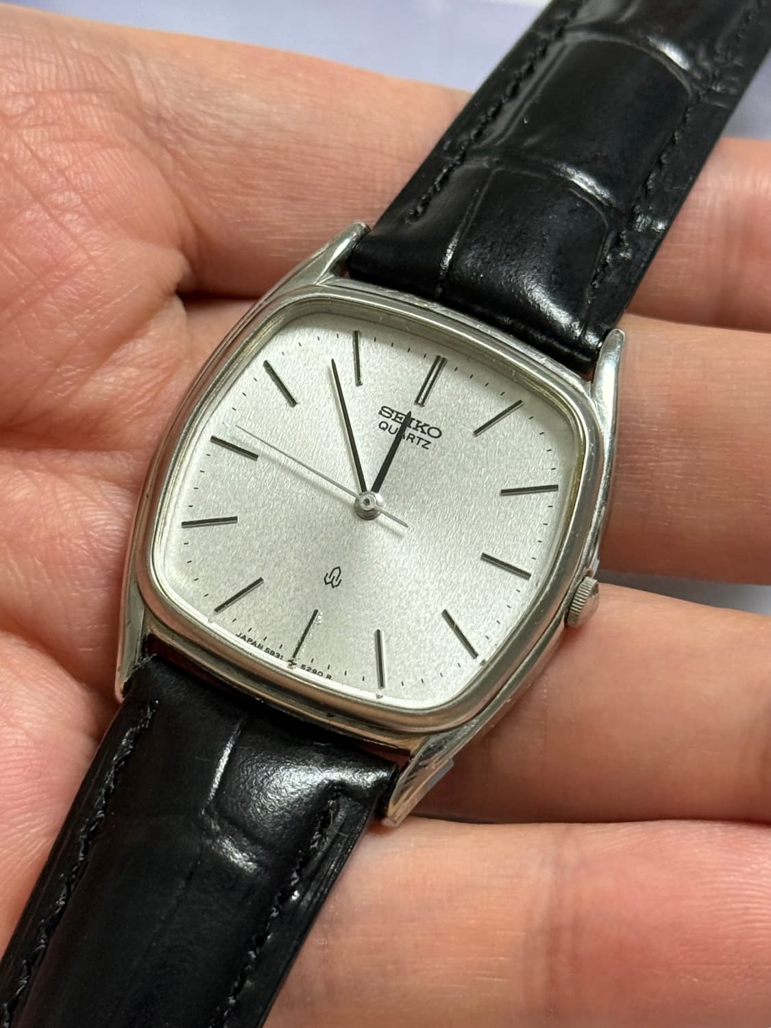 Seiko 세이코 쿼츠 스퀘어 서리발 다이얼 1980 상품이미지3