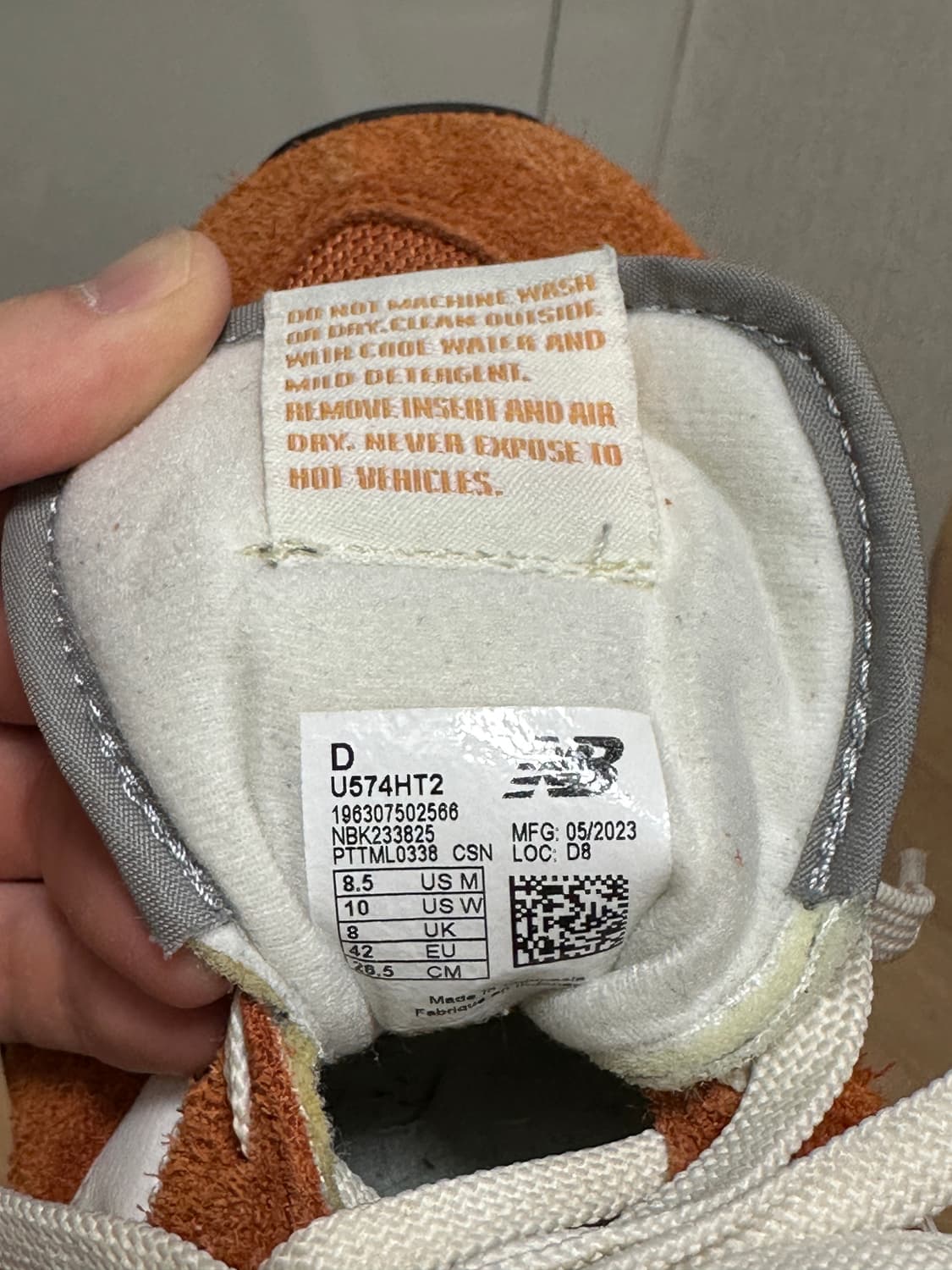 뉴발란스 574 헤리티지 오렌지 버스트 화이트 상품이미지7