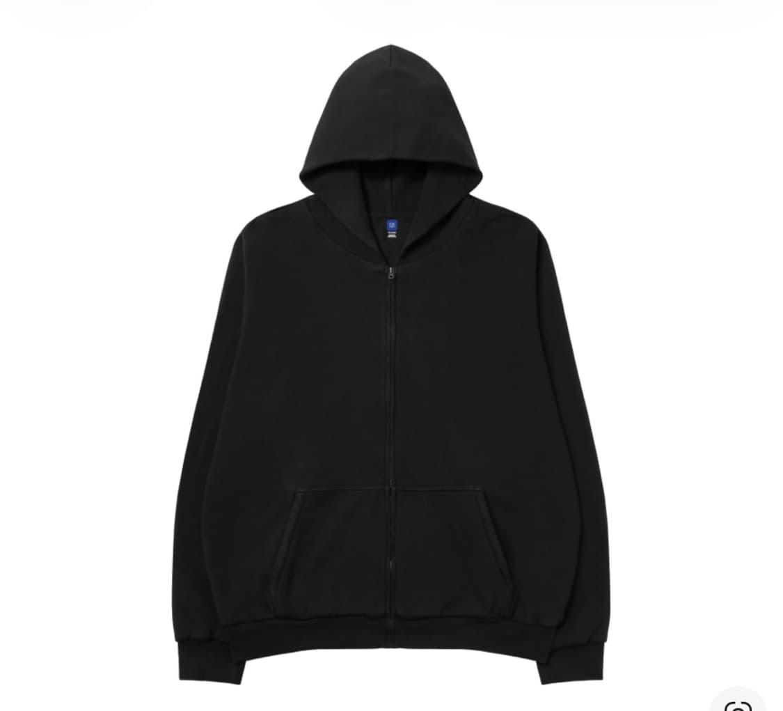 이지 YZY 집업 후드 블랙 상품이미지1