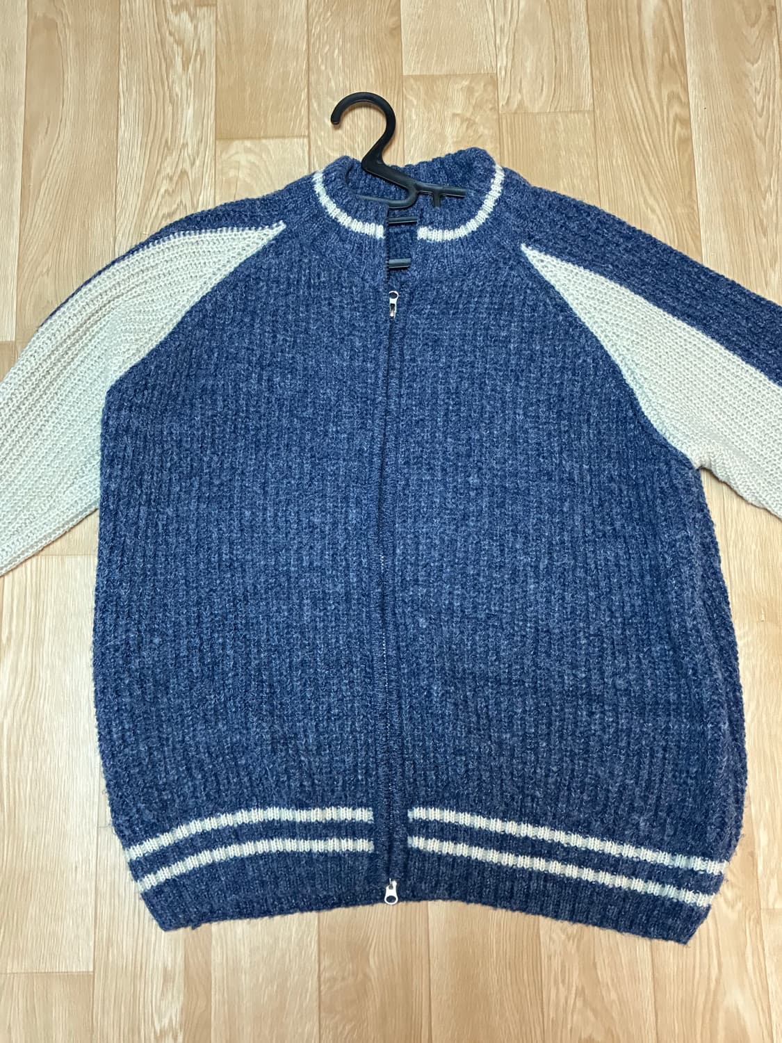 블루 니트 자켓 상품이미지1