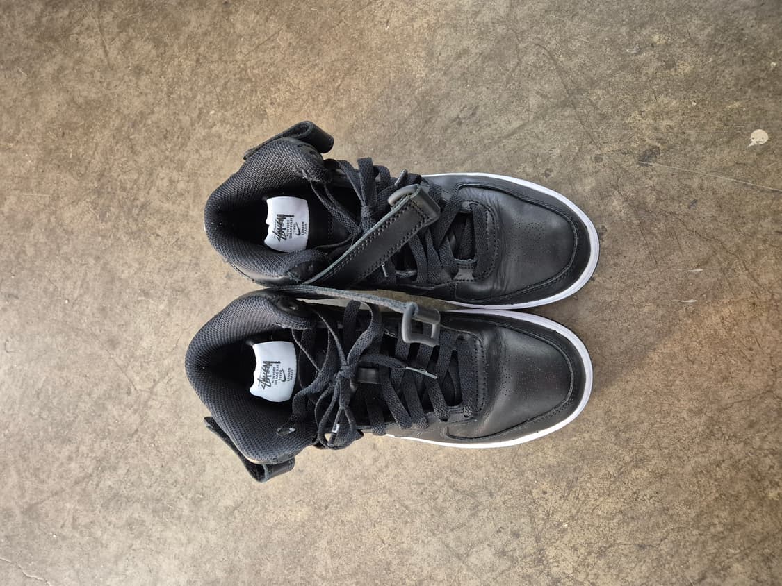 나이키 에어포스1 미드 스투시 블랙 상품이미지2