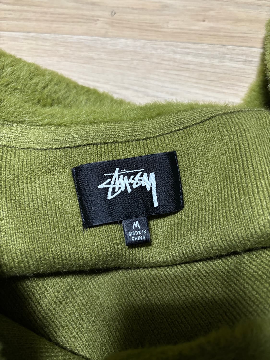 스투시 쉐기 가디건 올리브 모헤어 상품이미지3