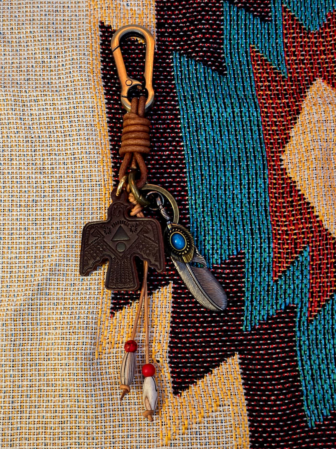 3cross handmade leather eagle keyring 상품이미지6