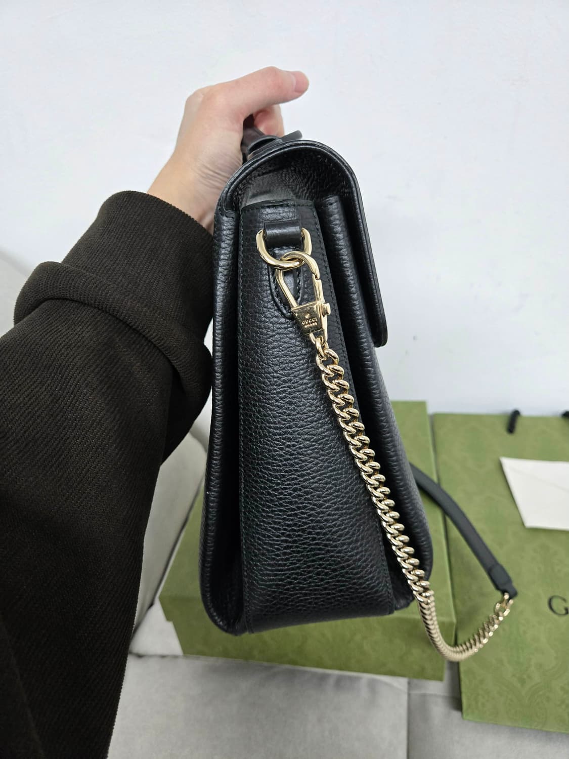 [보증서 정품] 구찌 인터로킹 탑핸들백 상품이미지3